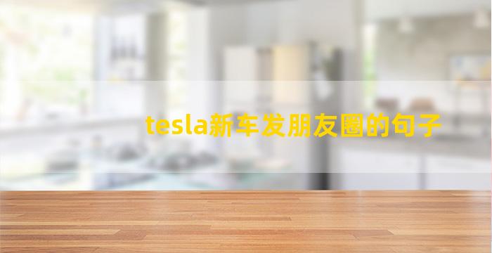 tesla新车发朋友圈的句子